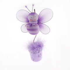 Bee Flower Pot Place Card Holder, 6-Inch