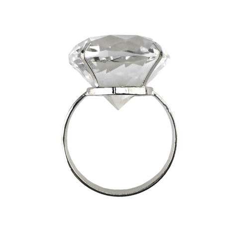 Acrylic Diamond Napkin Holder Ring, 1-1/2-inch