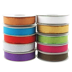 Shimmering Metallic Ribbon, 5/8-Inch, 25 Yards