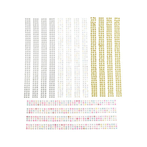 Sunflower Gemstone Ribbon Stickers, 5mm