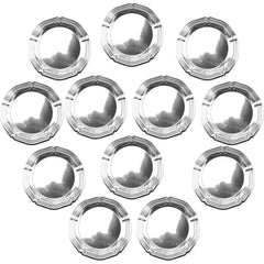 Metallic Flourish Edge Disposable Party Plates, 8-1/2-Inch, 12-Count