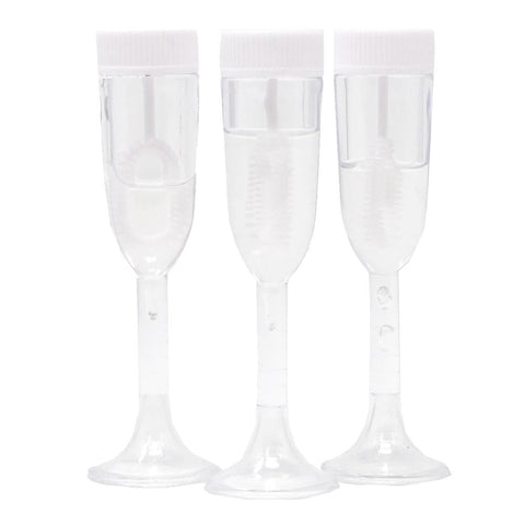 Wedding Champagne Glass Bubbles, Clear, 3-1/2-inch, 36-Count