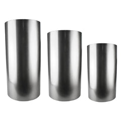 Metal Cylinder Stands, Assorted Sizes, 3-Pack