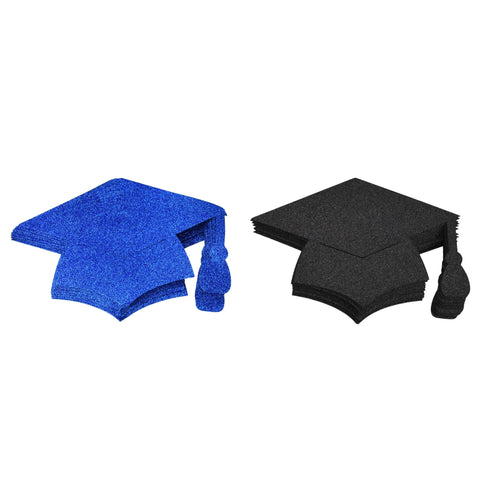 Graduation Cap EVA Foam Decorations, 8-1/2-inch, 10-count