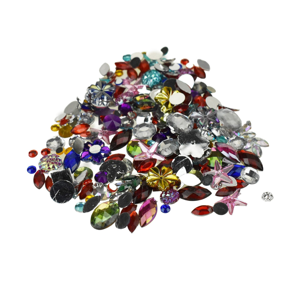 Crafting Acrylic Gemstones, Assorted Sizes, 1-Ounce