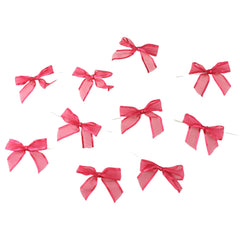Sheer Satin Edge Twist Tie Bows, 3-1/4-Inch, 100-Count