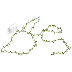 LED Green Leaf Fairy Lights, 7-Feet - Warm White