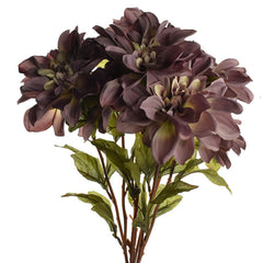 Artificial Floral Dahlia Plant Bush, 20-Inch