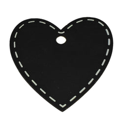 Chalkboard Heart Tags, 2-3/4-Inch x 2-1/2-Inch, 4-Count