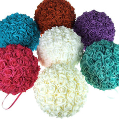 Soft Touch Flower Kissing Balls Wedding Centerpiece