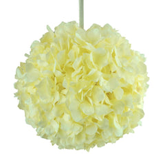 Silk Hydrangea Flower Kissing Balls Centerpiece, 10-Inch