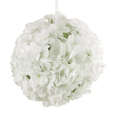 Silk Hydrangea Flower Kissing Balls Centerpiece, 10-Inch