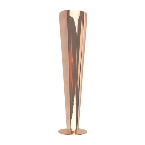 Pilsner Trumpet Glass Vase, Rose Gold, 20-Inch