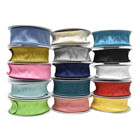 Dupioni Supreme Wired Edge Ribbon, 1-1/2-Inch, 10 Yards