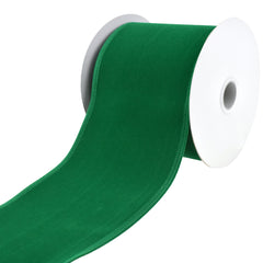 Christmas Velvet Wired Edge Ribbons, 10-yard