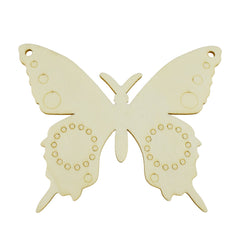 Laser-cut Wooden Butterfly, 4-Inch, 3-Piece