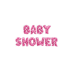 Aluminum Foil "Baby Shower" Balloon Set, 16-Inch, 10-Piece
