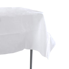 Rectangle Woven Table Cloth, 110-Inch x 56-Inch - White