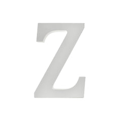 Wooden Standing Letters and Numbers, 4-3/4-inch, White