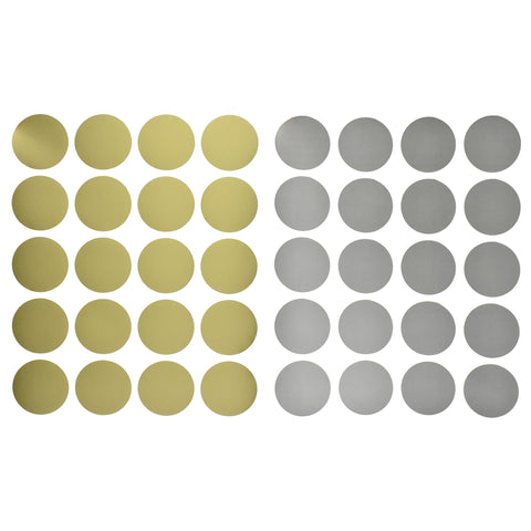 Plain Round Sticker Seals, 1-Inch, 100-Count