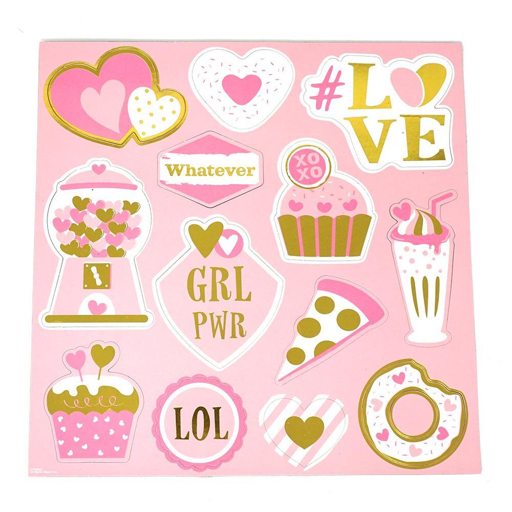 Valentine Magnets with Hot Stamping, 13-Piece