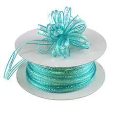 Iridescent Pull Bow Christmas Ribbon, 1/8-Inch, 50 Yards