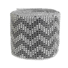 Chevron Rhinestone Diamond Wrap Ribbon, 4-1/2-inch, 10-yard