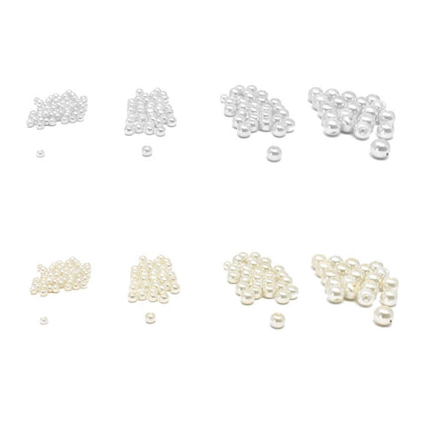 Assorted Glass Pearls, 130-Piece