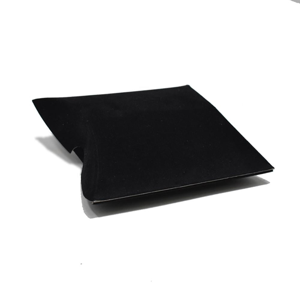 Velvet Pillow Gift Boxes, Black, 3-1/2-Inch, 4-Count