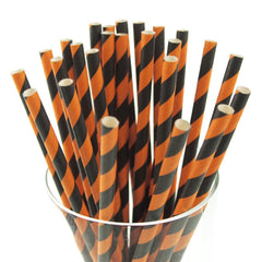 Candy Striped Paper Straws, 7-3/4-inch, 25-Piece