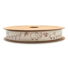 Farm Animals Cotton Ribbon, 5/8-Inch, 10 Yards
