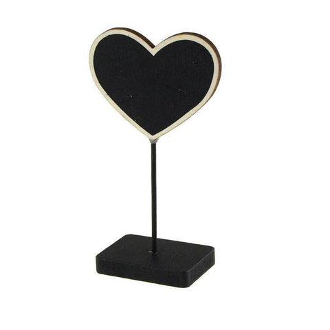 Chalkboard Table Sign, Heart, 5-inch