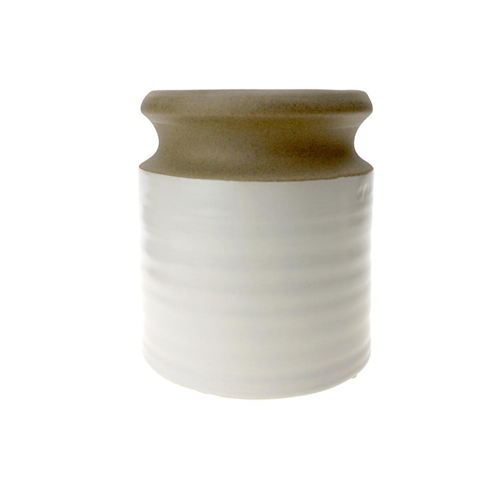 Two Toned Tapered Ceramic Pot, 5-1/4-Inch