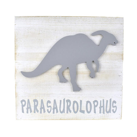 Parasaurolophus Silhouette Wooden Frame, 15-3/4-Inch