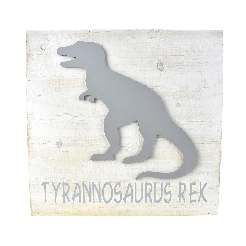 Tyrannosaurus Rex Silhouette Wooden Frame, 15-3/4-Inch