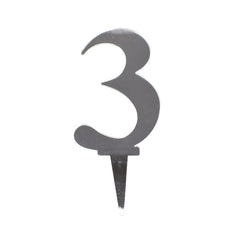 Acrylic Number Cake Toppers, 4-1/2-inch