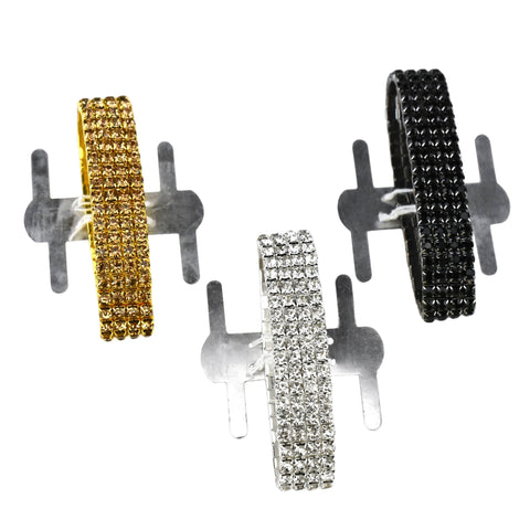 Corsage Wristlet with Rhinestone Band, 1/2-Inch