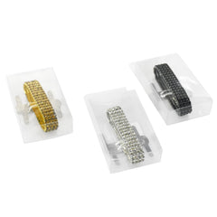 Corsage Wristlet with Rhinestone Band, 1/2-Inch