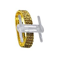 Corsage Wristlet with Rhinestone Band, 1/2-Inch