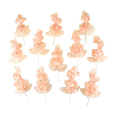 Organza Corsage Flowers, 6-inch, 12-count