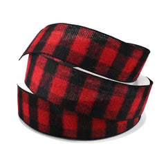 Brushed Buffalo Plaid Wired Ribbon