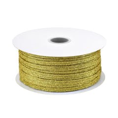 Metallic Taffeta Christmas Ribbon, 1/8-inch, 100-yard
