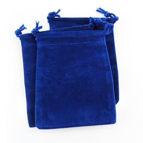Velvet Jewelry Pouch Gift Bags, 25-Piece, 4-inch x 5-1/2-inch, Royal Blue