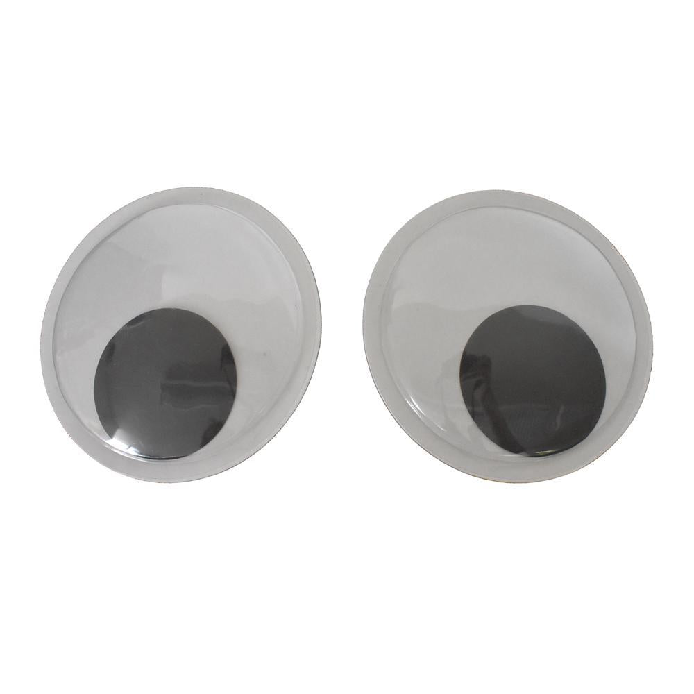 Large Self Adhesive Googly Eyes, White, 6-Inch, 2-Count