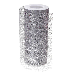 Glitter Confetti Mesh Roll, 6-Inch, 10-Yard