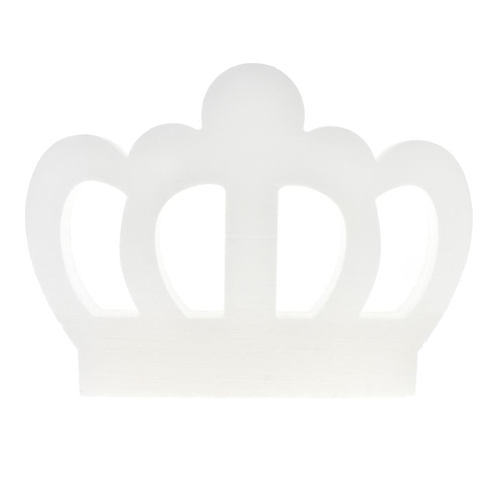 DIY Foam Royal Princess Crown Cut-Out, White, 23-1/2-Inch