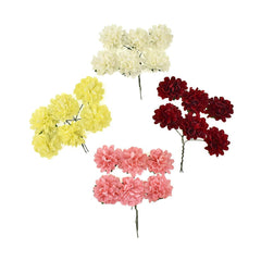 Mini Paper Craft Carnation Stems, 1-1/2-Inch, 12-Count