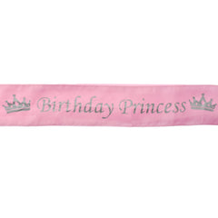 Satin Birthday Princess Sash, 29-Inch