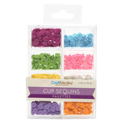 Loose Cup Sequins Palettes, 6mm, 16-gram