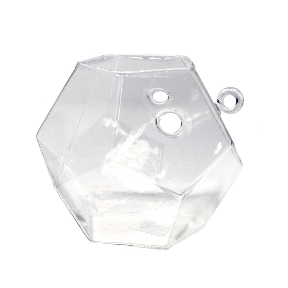 Clear Acrylic Geometric Hanging Terrarium, 4-1/2-Inch